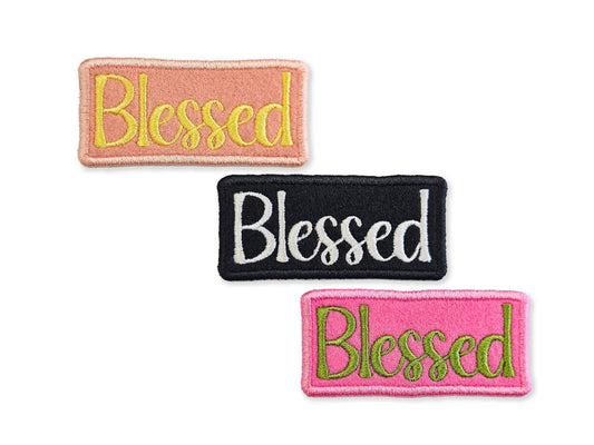 Blessed Embroidered Patch - Customizable Iron-On Sew-On