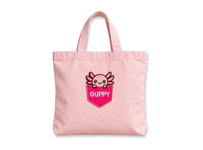 Personalized Axolotl Pocket Patch – Custom Name Embroidered Patch