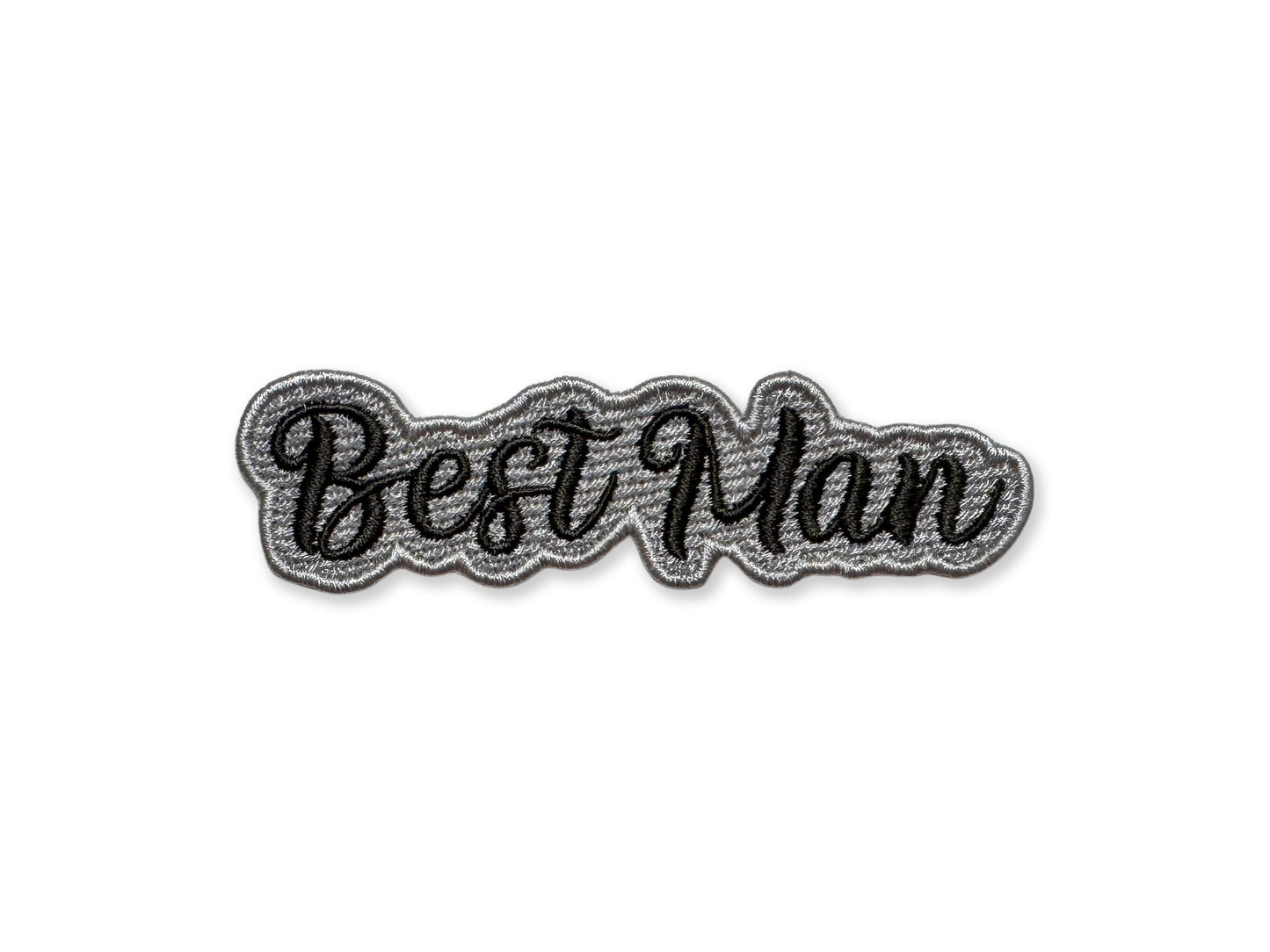 Best Man Embroidered Patch - Customizable Wedding Party Patch
