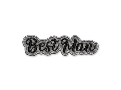 Best Man Embroidered Patch - Customizable Wedding Party Patch