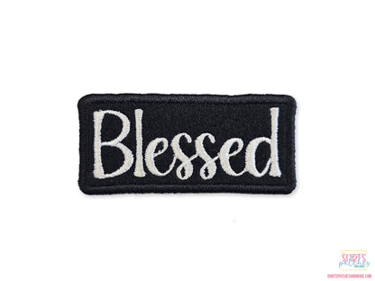 Custom Embroidered Blessed Patch – Perfect for Jackets, Bags, Hats, DIY Projects, Inspirational Gifts, and Personalized Accessories.