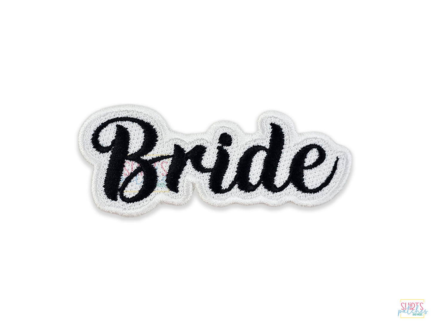 Customizable Embroidered Bride Patch – Perfect for Weddings, Bride-to-Be Outfits, Bridesmaid Gifts, and Bachelorette Party Accessories.