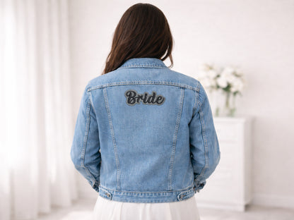 Bride Embroidered Patch - Customizable Wedding Party Patch for Bride
