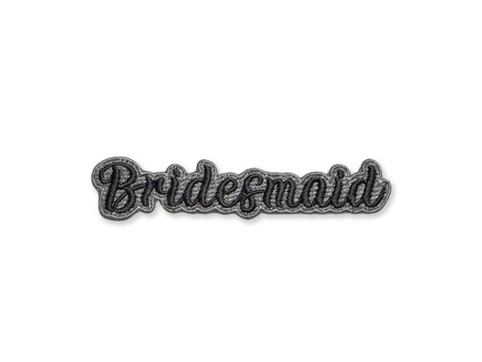 Bridesmaid Embroidered Patch - Customizable Wedding Party Patch for Bridesmaids