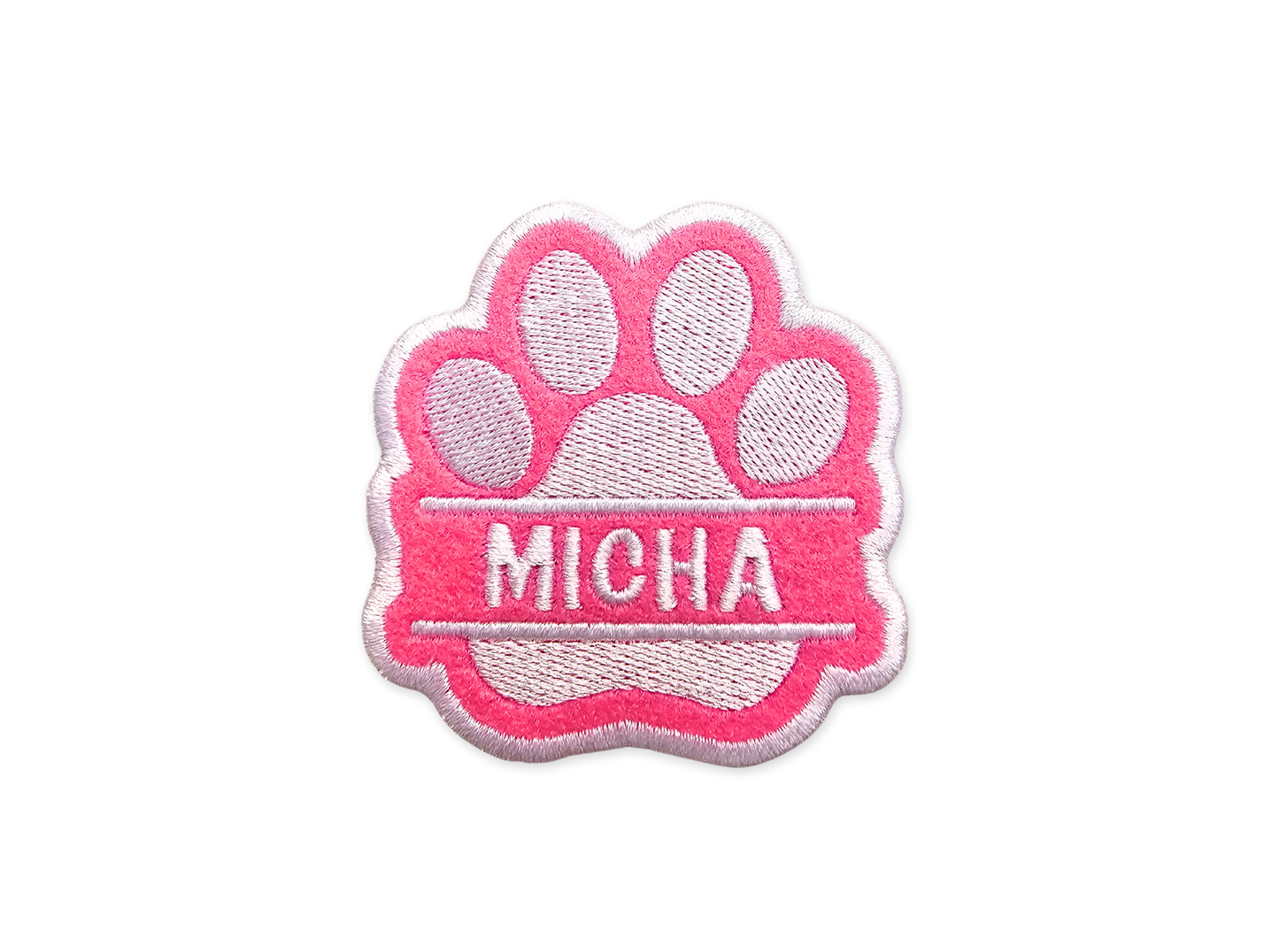 Custom Paw Print Name Patch - Personalized Pet Patch