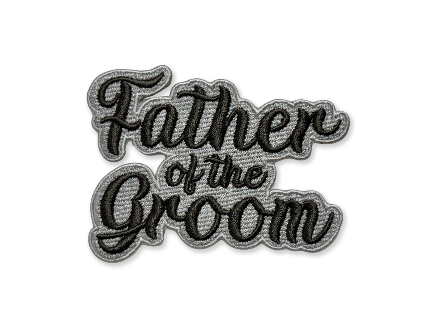 Father of the Groom Embroidered Patch - Customizable Wedding Patch