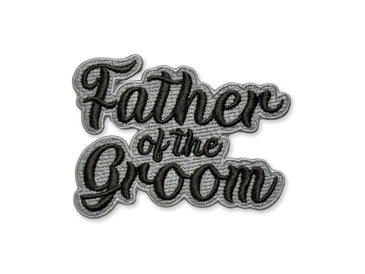 Father of the Groom Embroidered Patch - Customizable Wedding Patch