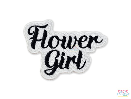 Custom Embroidered Flower Girl Patch – Ideal for Wedding Dresses, Robes, Keepsakes, Special Gifts, Bridal Party, and Flower Girl Attire