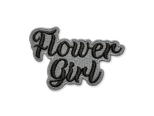 Flower Girl Embroidered Patch - Customizable Wedding Party Patch