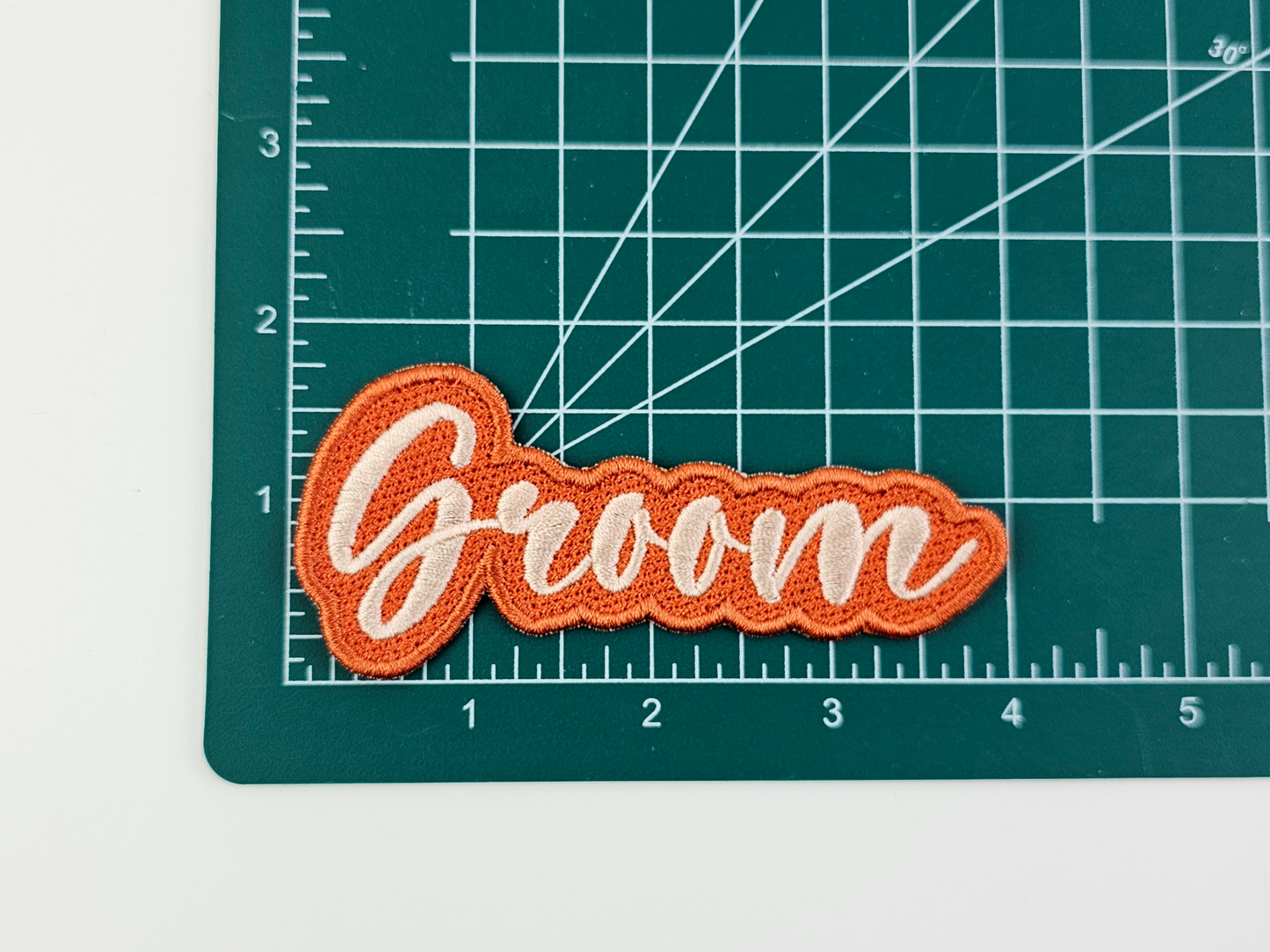 Custom Groom Patch – Perfect for Wedding Day Attire, Bachelor Party Outfits, Honeymoon Luggage, Groom's Robes, and Personalized Gifts.