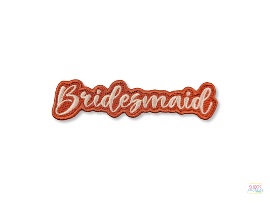 Custom Bridesmaid Patch – Embroidered for Wedding Jackets, Bridesmaid Gifts, Robes, Bachelorette Party Outfits, and Bridal Party Keepsakes