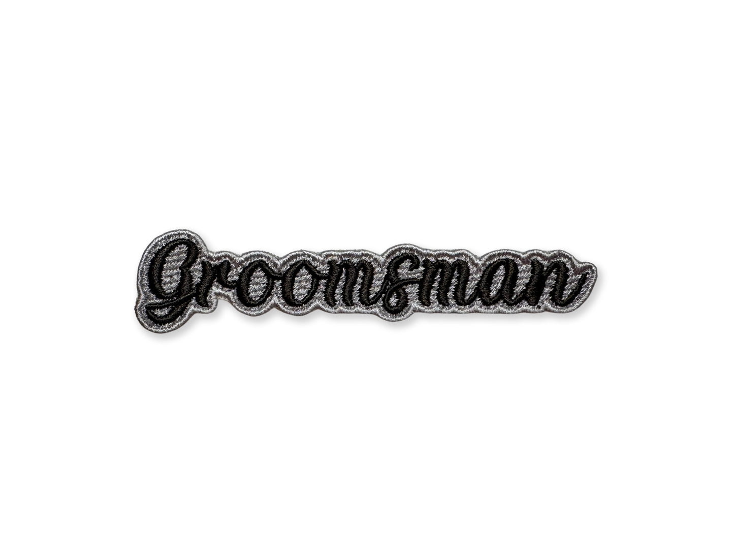 Groomsman Embroidered Patch - Customizable Wedding Party Patch