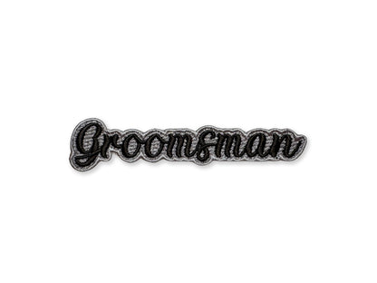Groomsman Embroidered Patch - Customizable Wedding Party Patch