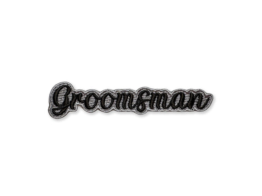 Groomsman Embroidered Patch - Customizable Wedding Party Patch