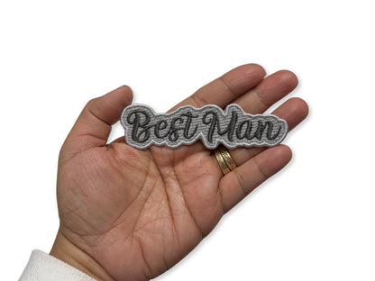 Best Man Embroidered Patch - Customizable Wedding Party Patch