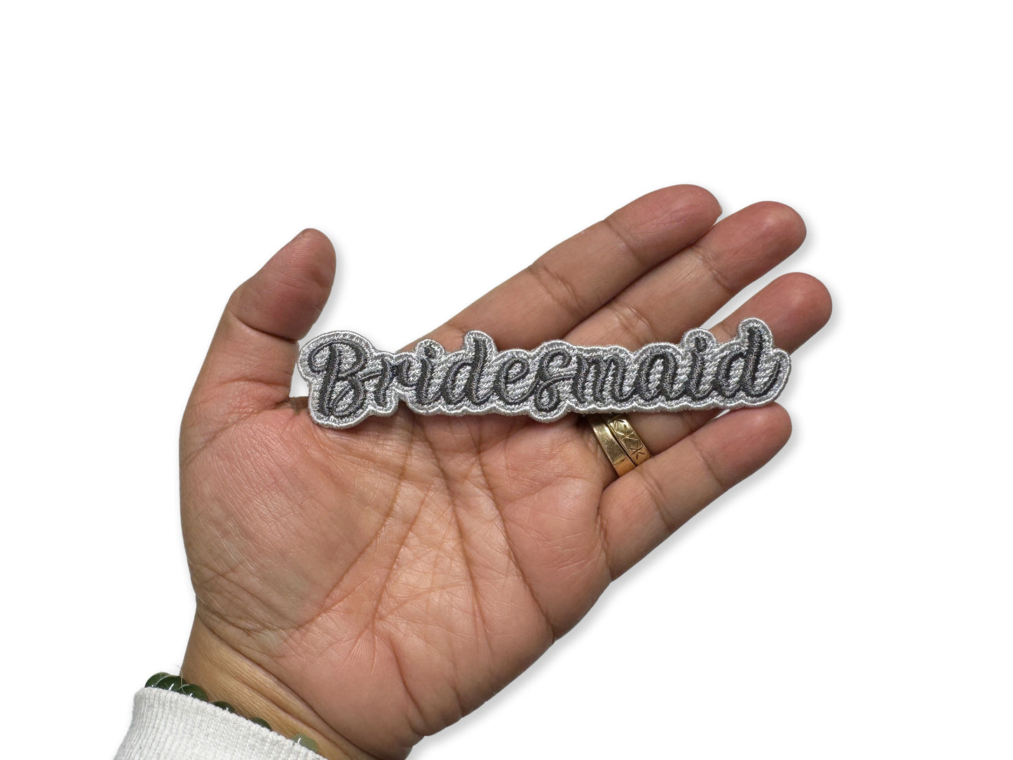 Bridesmaid Embroidered Patch - Customizable Wedding Party Patch for Bridesmaids
