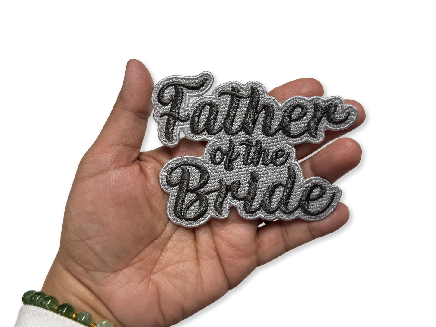Father of the Bride Embroidered Patch - Customizable Wedding Patch