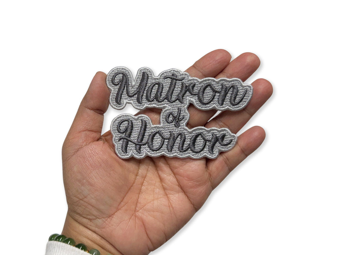 Matron of Honor Embroidered Patch - Customizable Wedding Party Patch