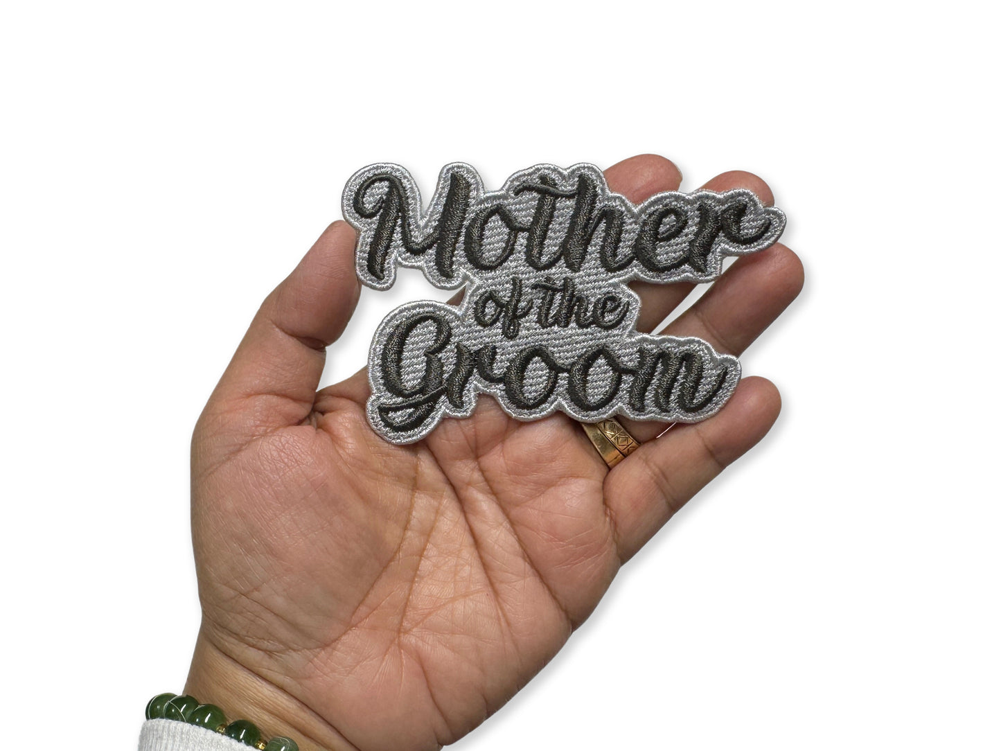 Mother of the Groom Embroidered Patch - Customizable Wedding Patch