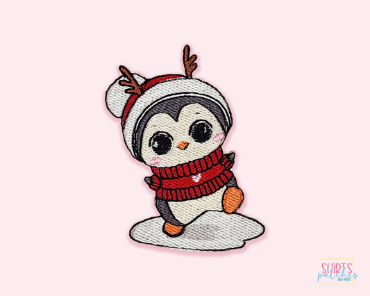 Kawaii Penguin Patch - Iron On Patch For Shirts, Caps, Bags, Jackets Or Hats