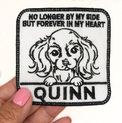 Custom Embroidered Iron-On King Charles Memorial Patch