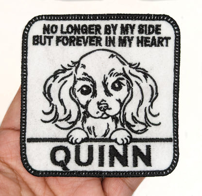 Custom Embroidered Iron-On King Charles Memorial Patch