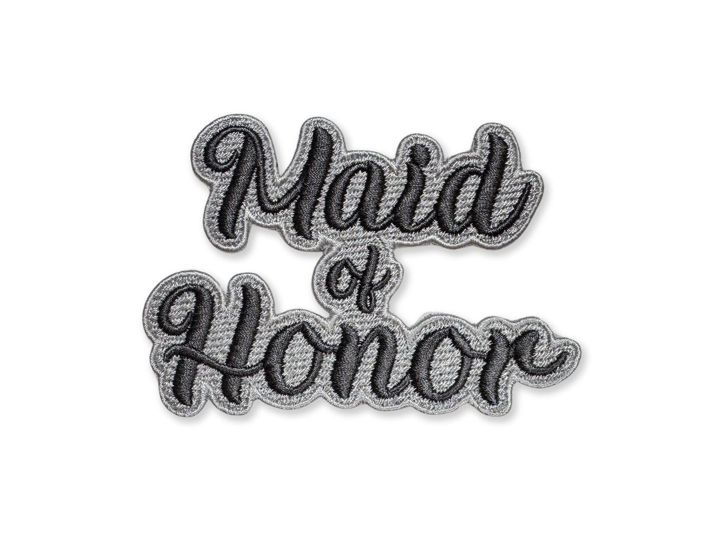 Maid of Honor Embroidered Patch - Customizable Wedding Party Patch