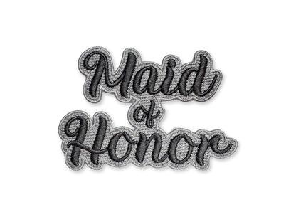Maid of Honor Embroidered Patch - Customizable Wedding Party Patch