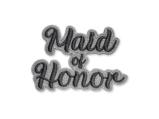 Maid of Honor Embroidered Patch - Customizable Wedding Party Patch
