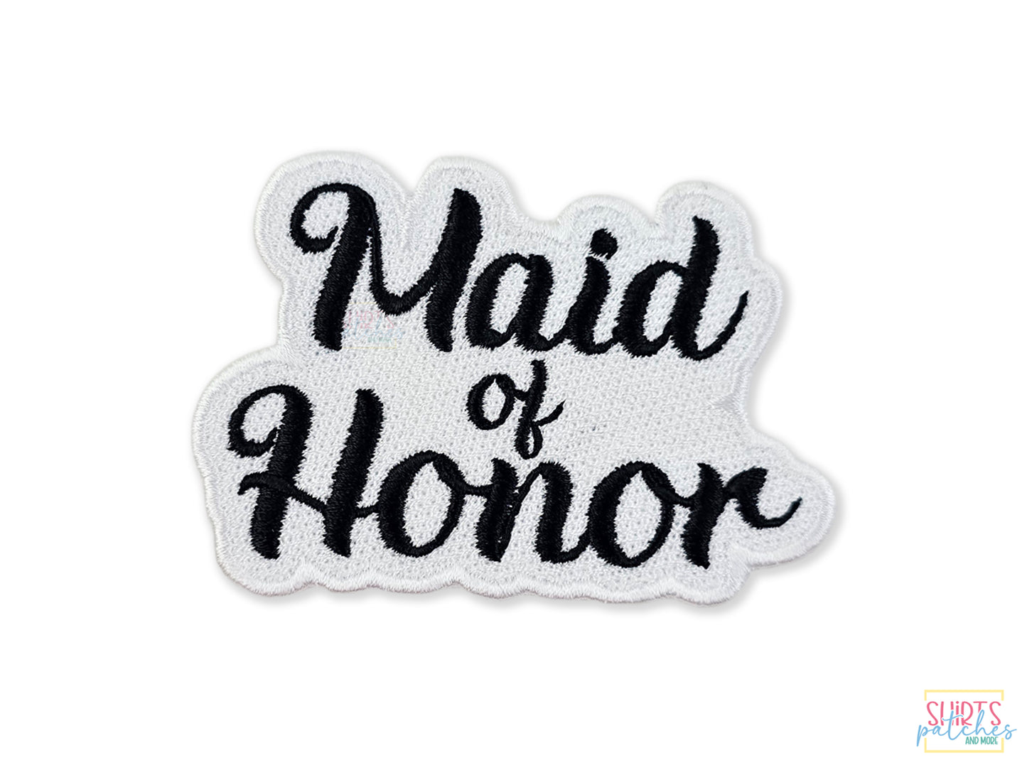 Custom Embroidered Maid of Honor Patch – Perfect for Wedding Jackets, Keepsakes, Bridal Party Gifts, and Special Wedding Day Accessories.