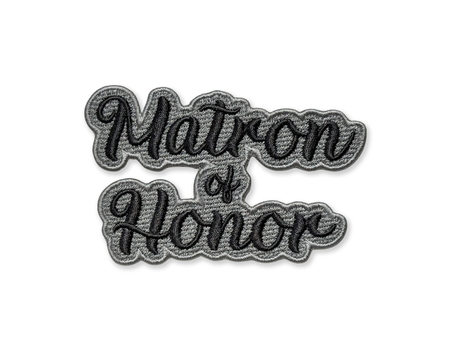 Matron of Honor Embroidered Patch - Customizable Wedding Party Patch