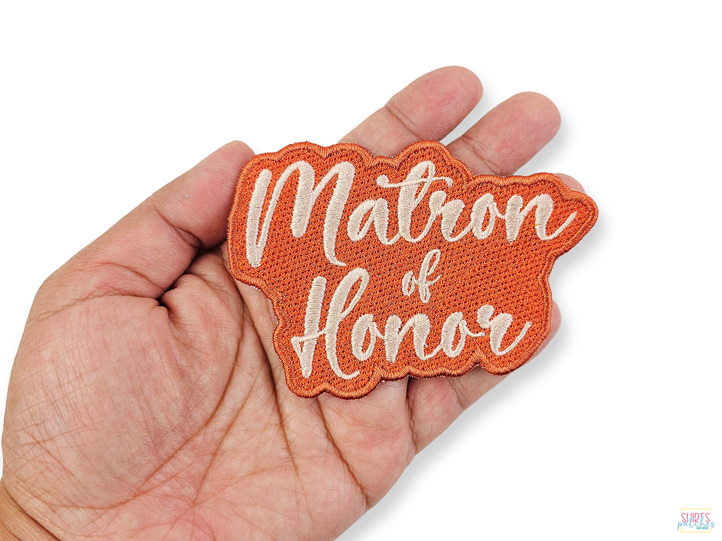 Personalized Matron of Honor Embroidered Patch – Ideal for Wedding Robes, Jackets, Bridal Party Gifts, and a Meaningful Keepsake