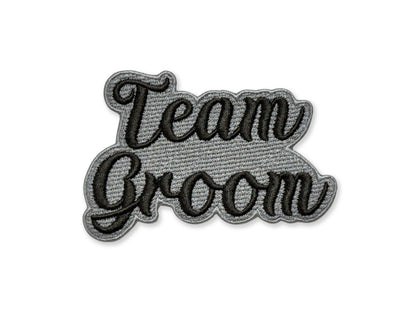 Team Groom Embroidered Patch - Customizable Bachelor Party Patch
