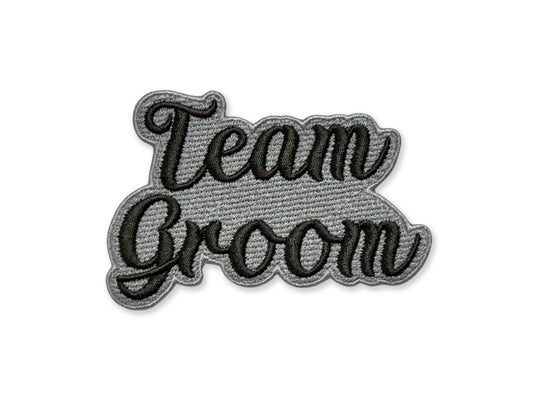 Team Groom Embroidered Patch - Customizable Bachelor Party Patch