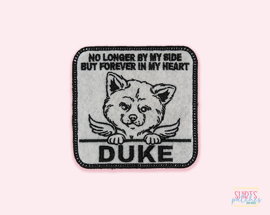 Custom Embroidered Iron-On Akita Dog Memorial Patch