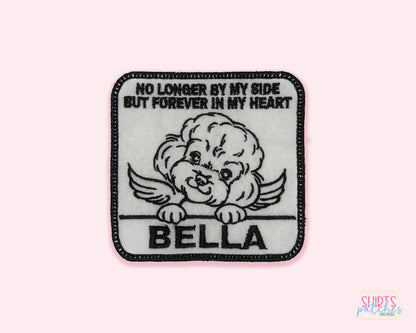 Custom Embroidered Iron-On Bichon Frise Memorial Patch