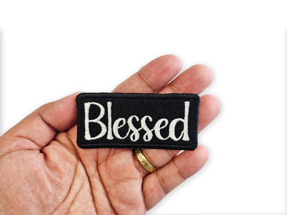 Blessed Embroidered Patch - Customizable Iron-On Sew-On