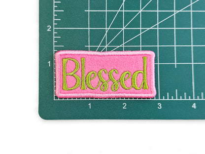 Blessed Embroidered Patch - Customizable Iron-On Sew-On