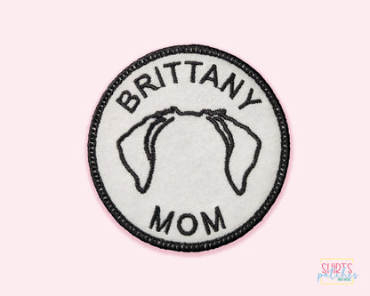 Brittany Mom Patch - Custom Iron On Or Hook And Loop Backing