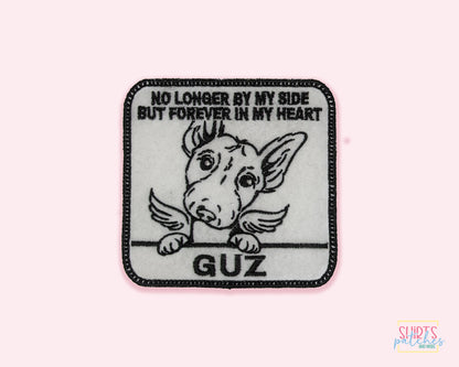 Custom Embroidered Iron-On Bull Terrier Memorial Patch