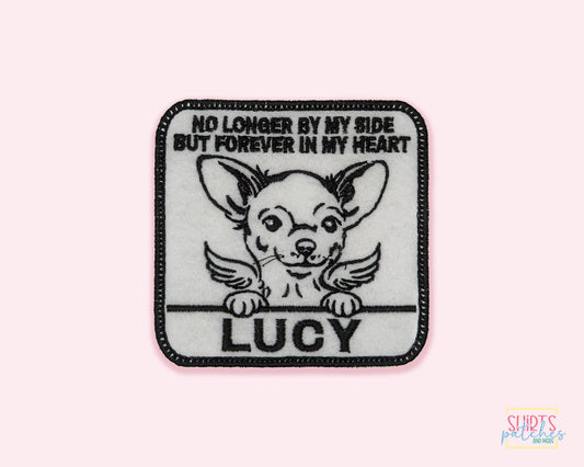 Custom Embroidered Iron-On Chihuahua Memorial Patch