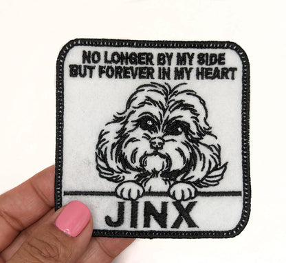 Custom Embroidered Iron-On Cockapoo Memorial Patch