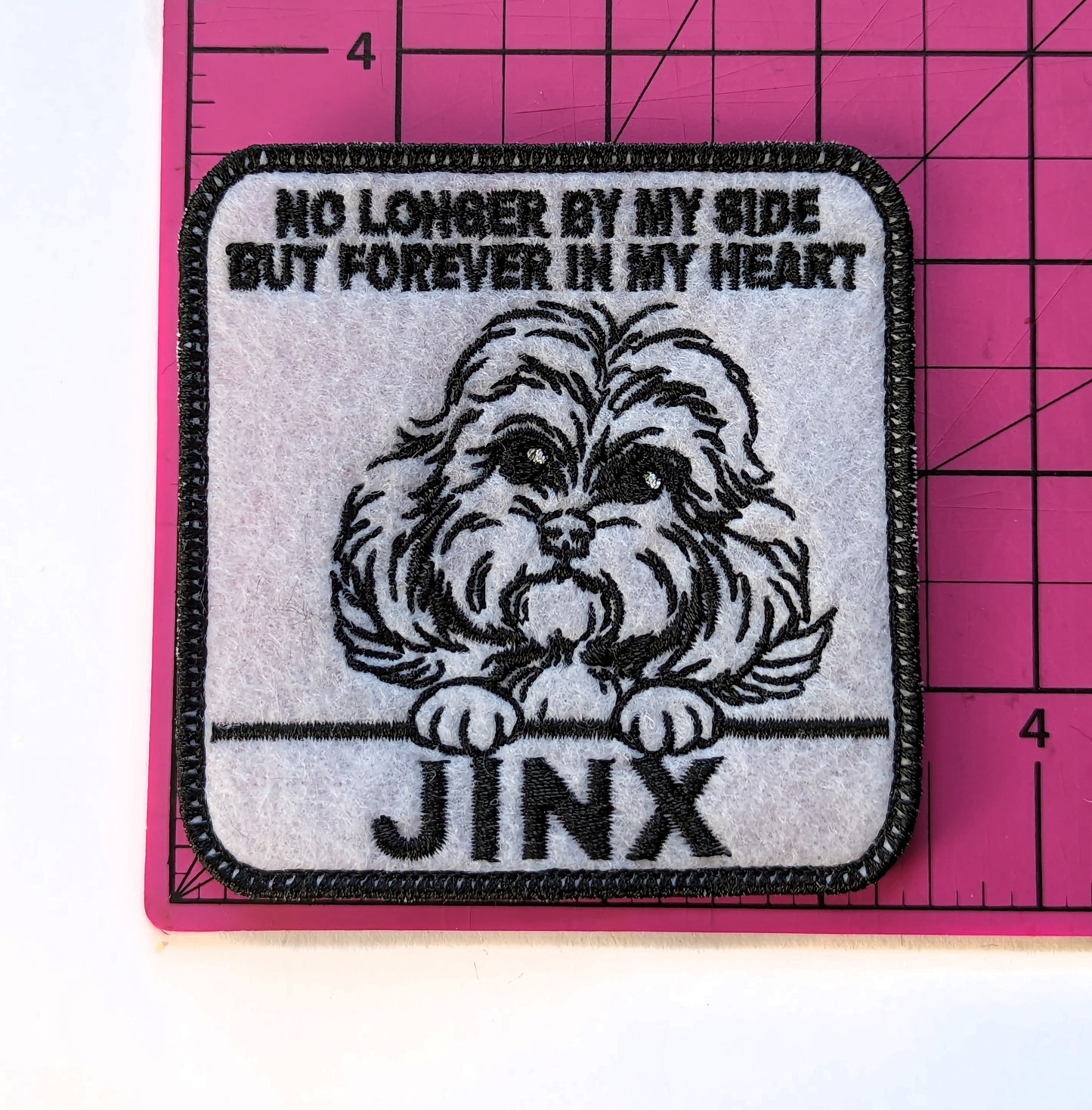 Custom Embroidered Iron-On Cockapoo Memorial Patch