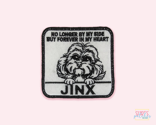 Custom Embroidered Iron-On Cockapoo Memorial Patch