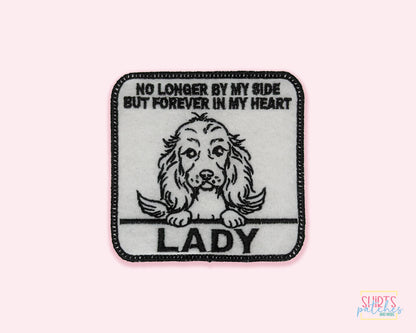 Custom Embroidered Iron-On Cocker Spaniel Memorial Patch