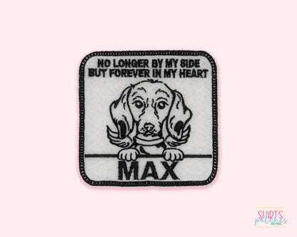 Custom Embroidered Iron-On Dachshund Memorial Patch