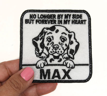 Custom Embroidered Iron-On Dalmatian Memorial Patch