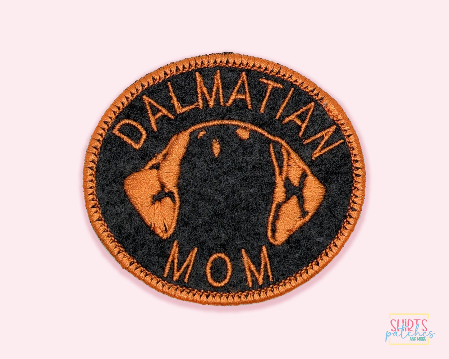 Dalmatian Mom Patch - Custom Iron On Or Hook And Loop Backing