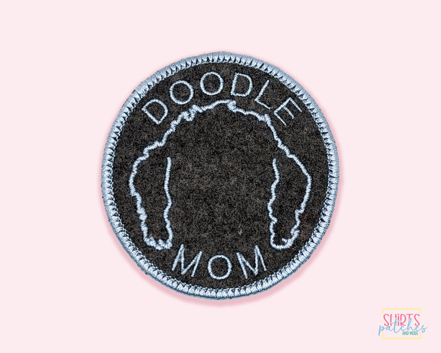 Doodle Mom Patch - Custom Iron On Or Hook And Loop Backing