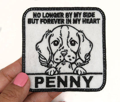 Custom Embroidered Iron-On German Pointer Memorial Patch